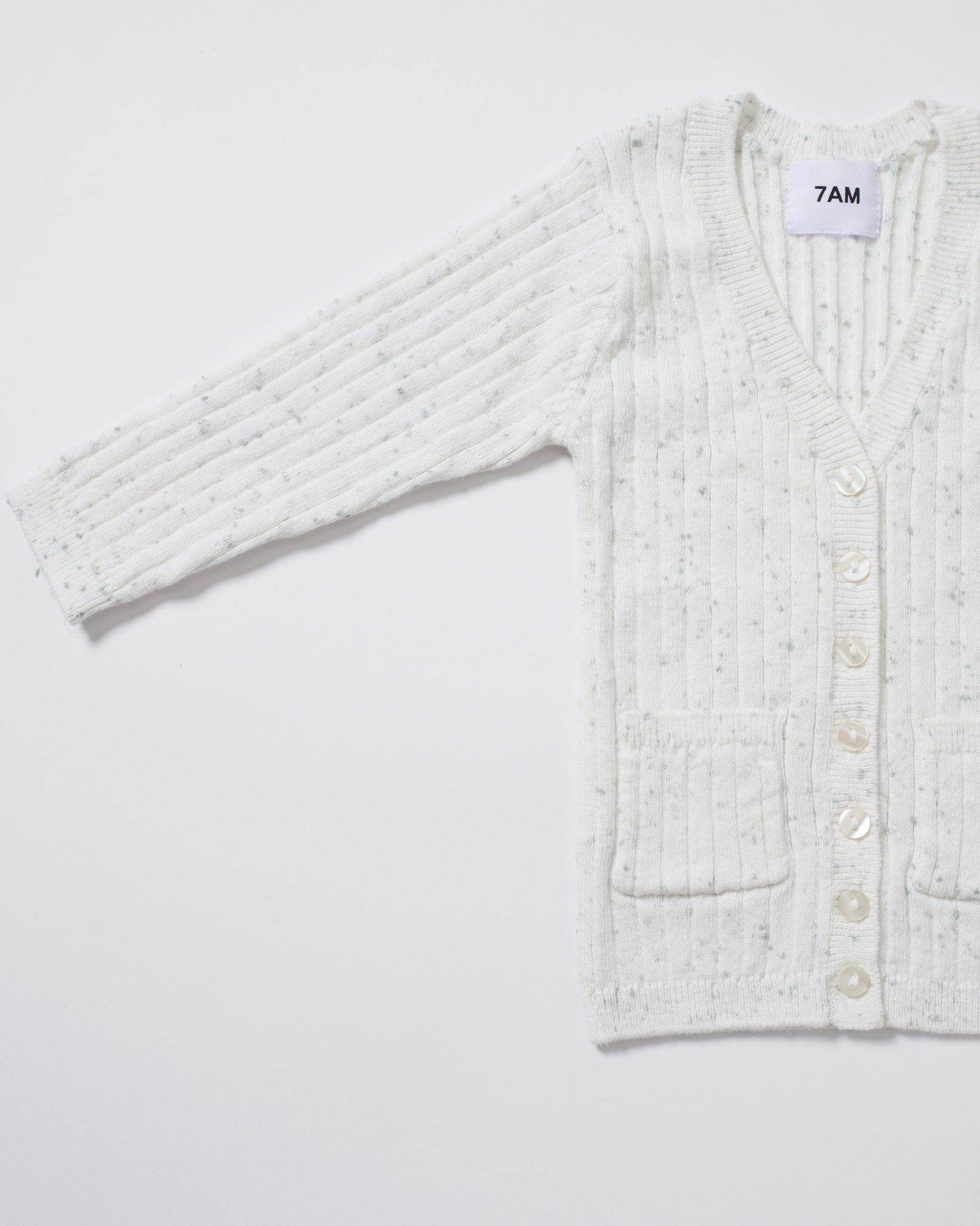 Cardigan - Ribbed | Seashell