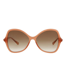 Chloe Round Bio Injection Sunglasses | Pink