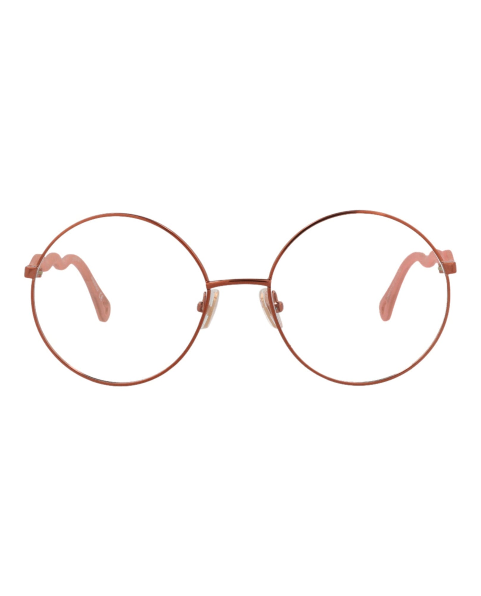 Chloe Round Metal Optical Frames | Brown