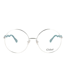 Chloe Round Metal Optical Frames | Silver