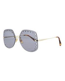 Chloe YSE Square Metal Sunglasses | Gold