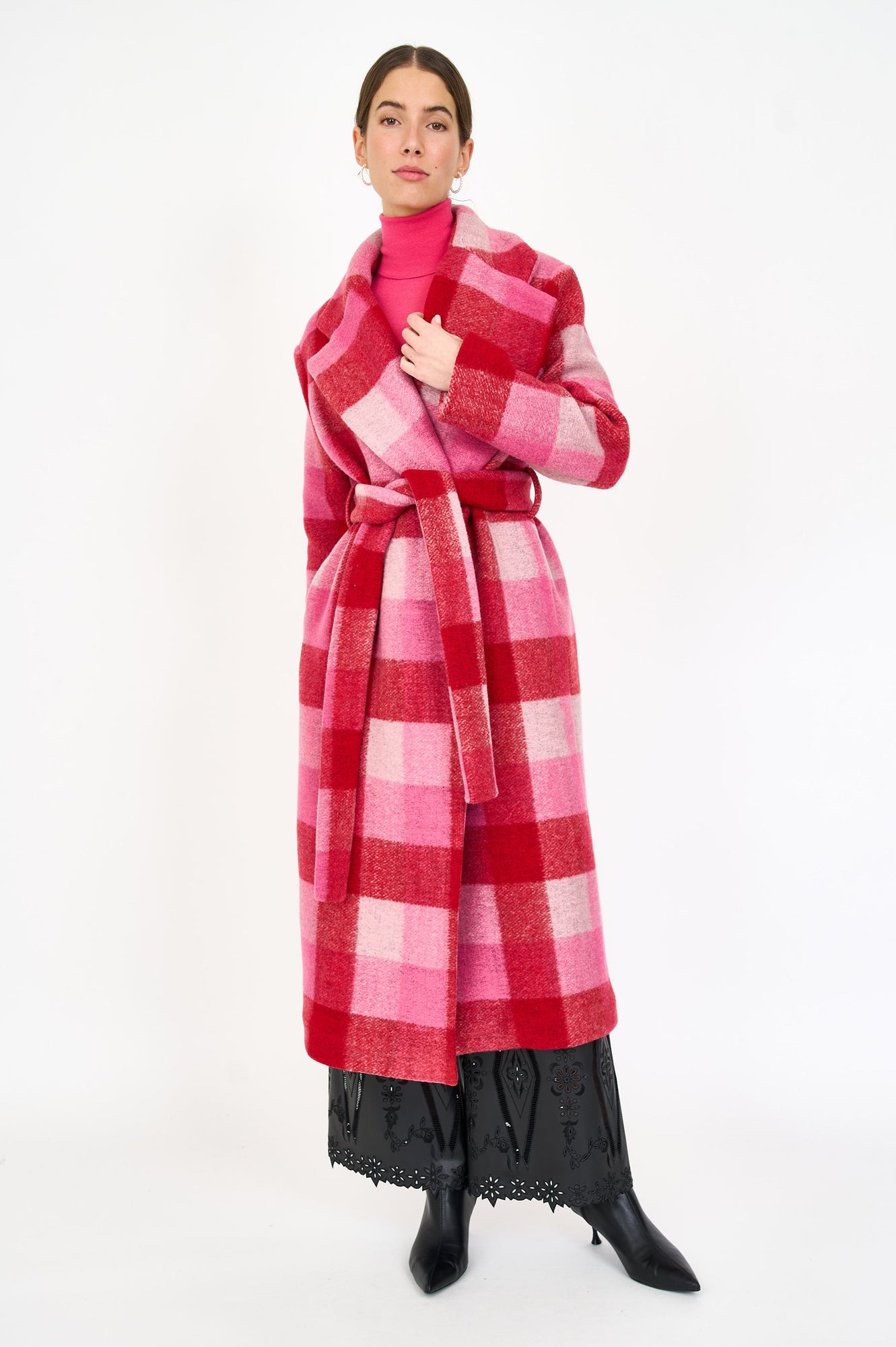 Josephine Coat | Pink Check