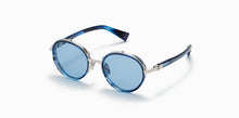 Womens | Croissy Sunglass | Silver - Blue Swirl | Blue