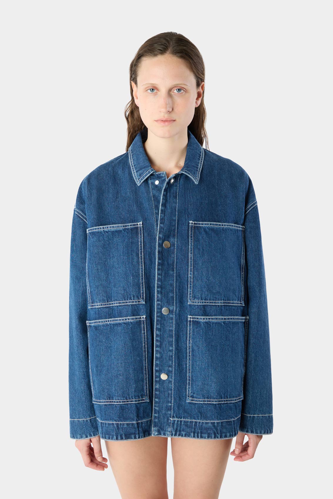 Bellidentro Jacket | Unisex | Mid Washed Denim