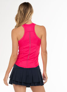 One Love Rib Tank | Shocking Pink