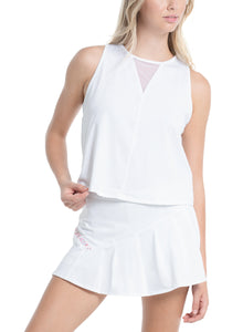 Pleats Please Tank | White
