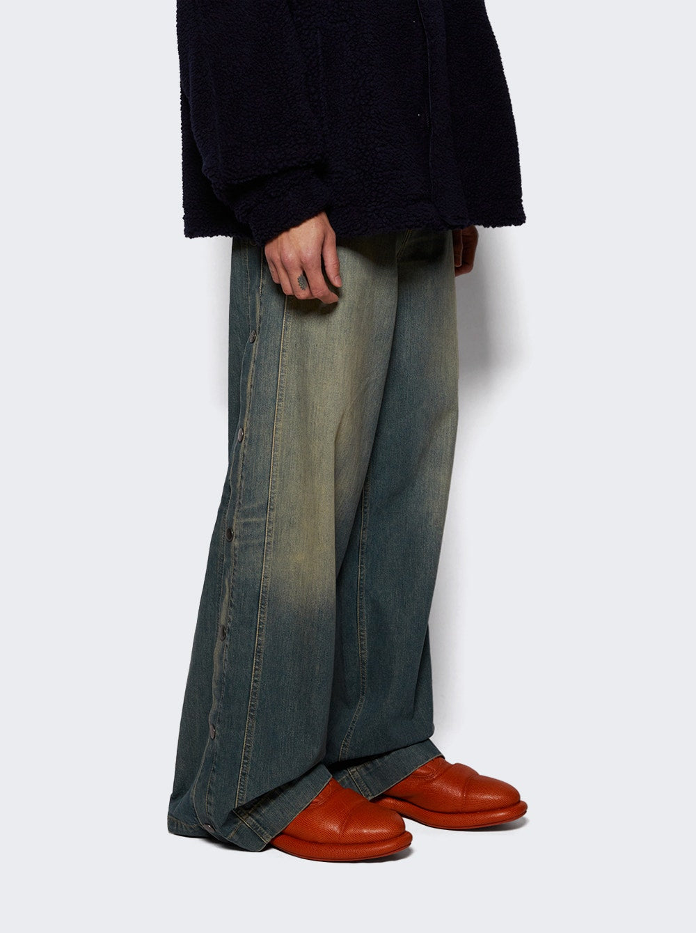 Men | Martine Rose X Clarks | The Oxford 1 Lizard Effect | Orange