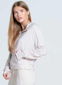 Renew Heather 1/4 Zip Long Sleeve | Beige