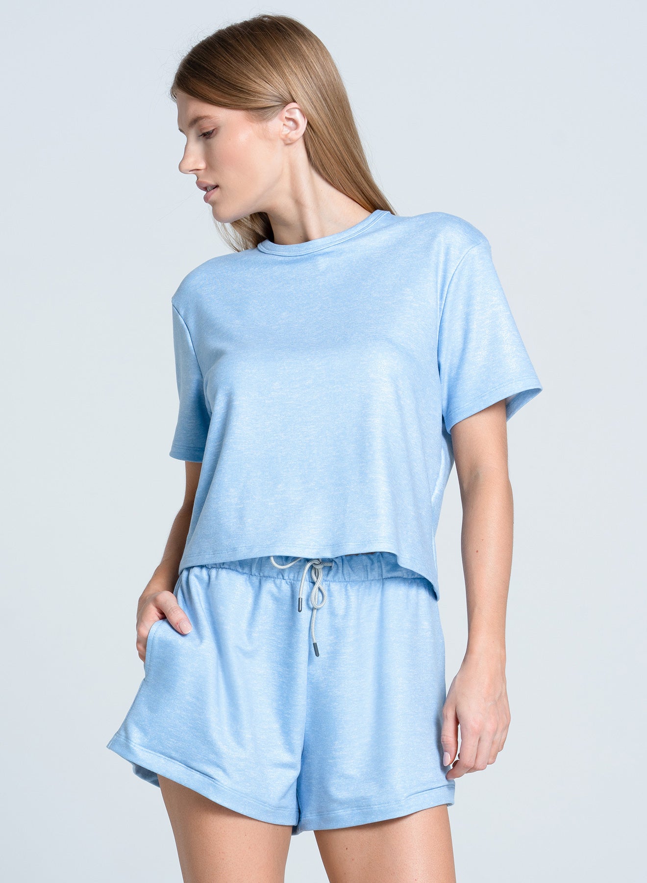 Renew Heather Short Sleeve | Powder
