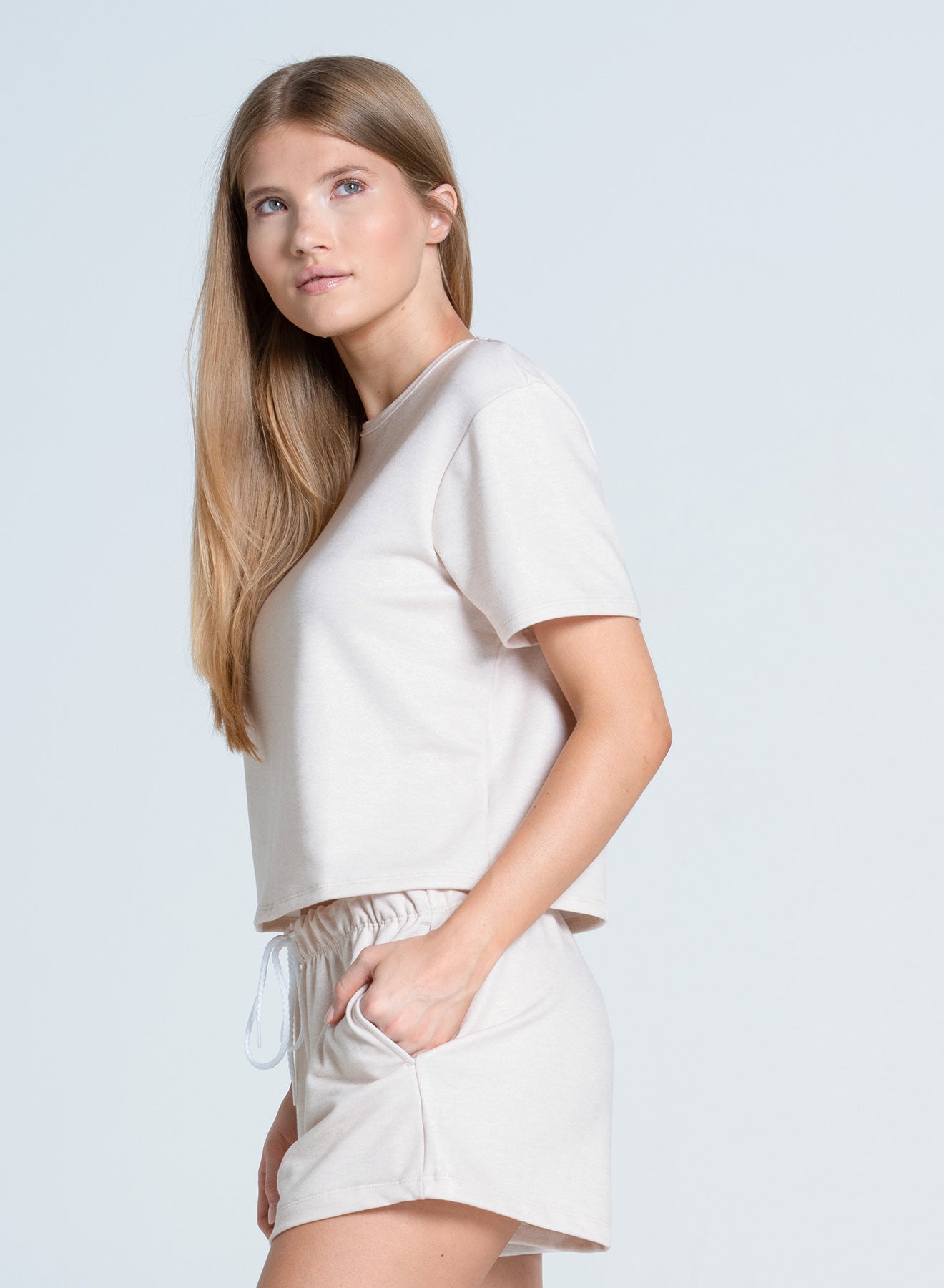 Renew Heather Short Sleeve | Beige