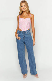 Calliope Mid Rise Slouchy Jeans | Mid Wash