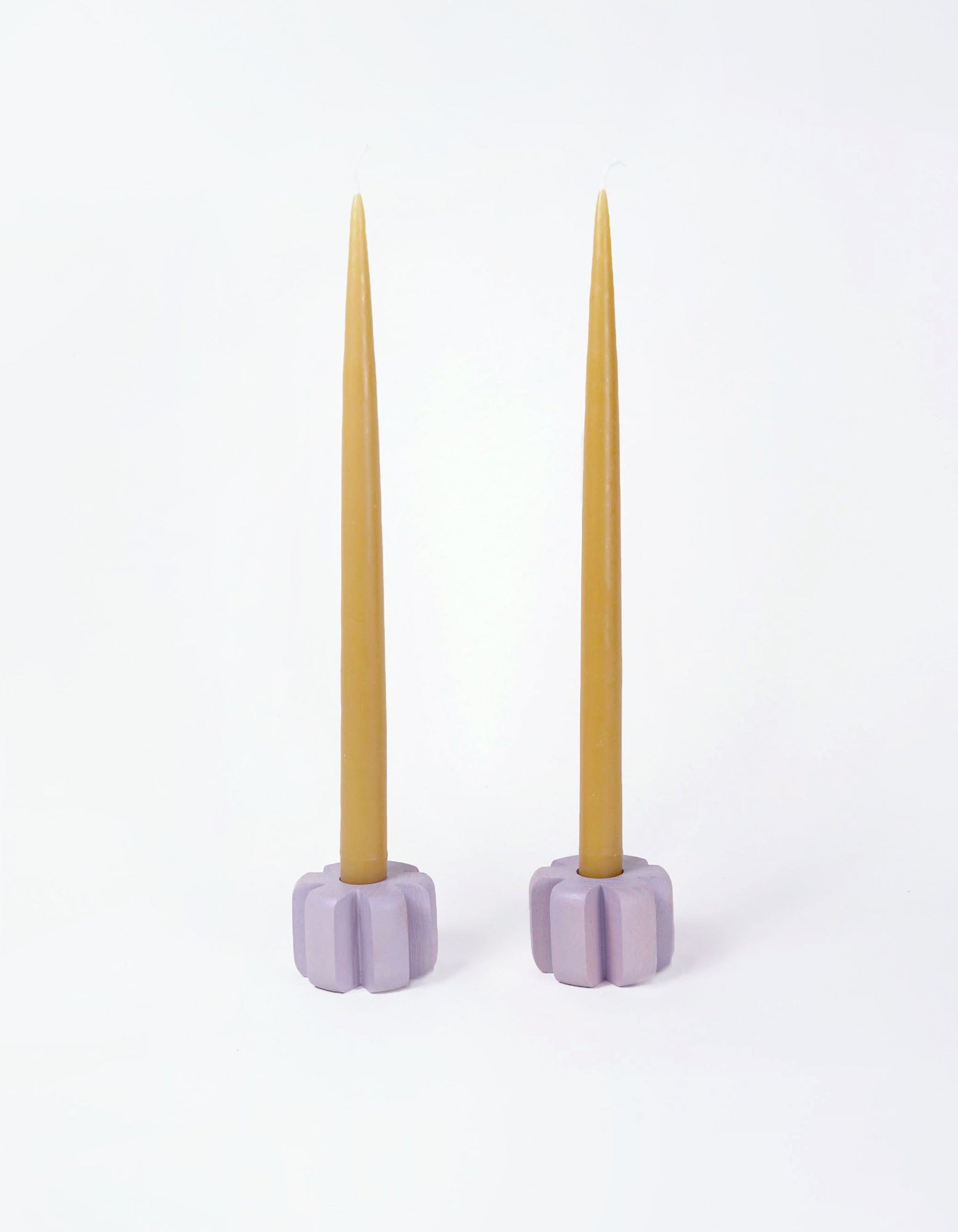 Asterisk Candleholder Pair - Colorful | Lilac