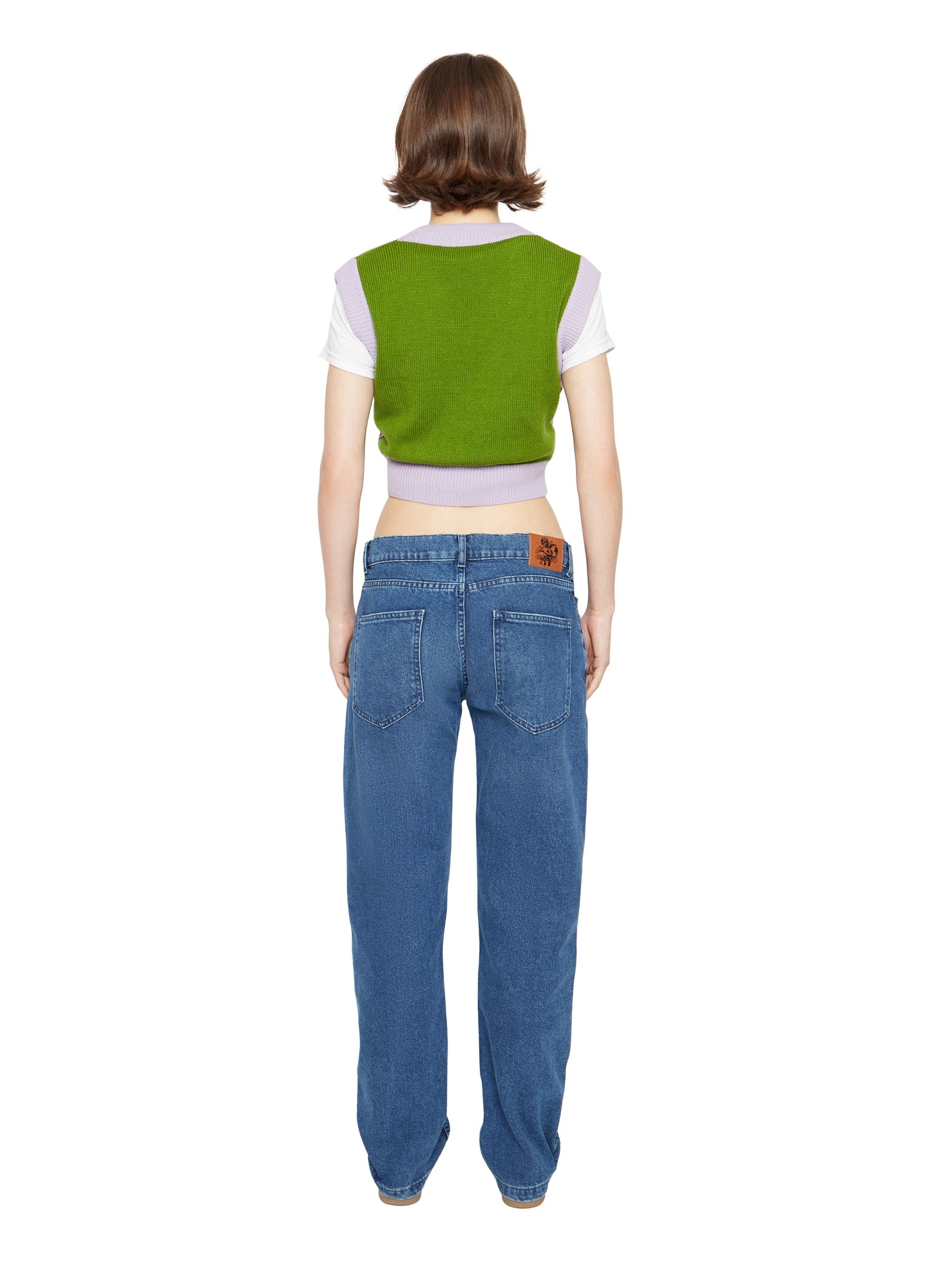 Womens | Cardiff Argyle Sweater Vest | Green