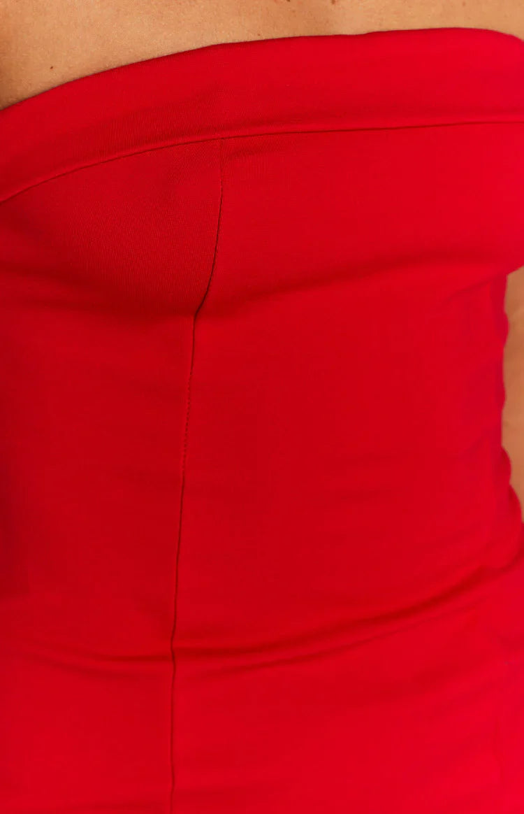 Carminia Mini Dress | Red