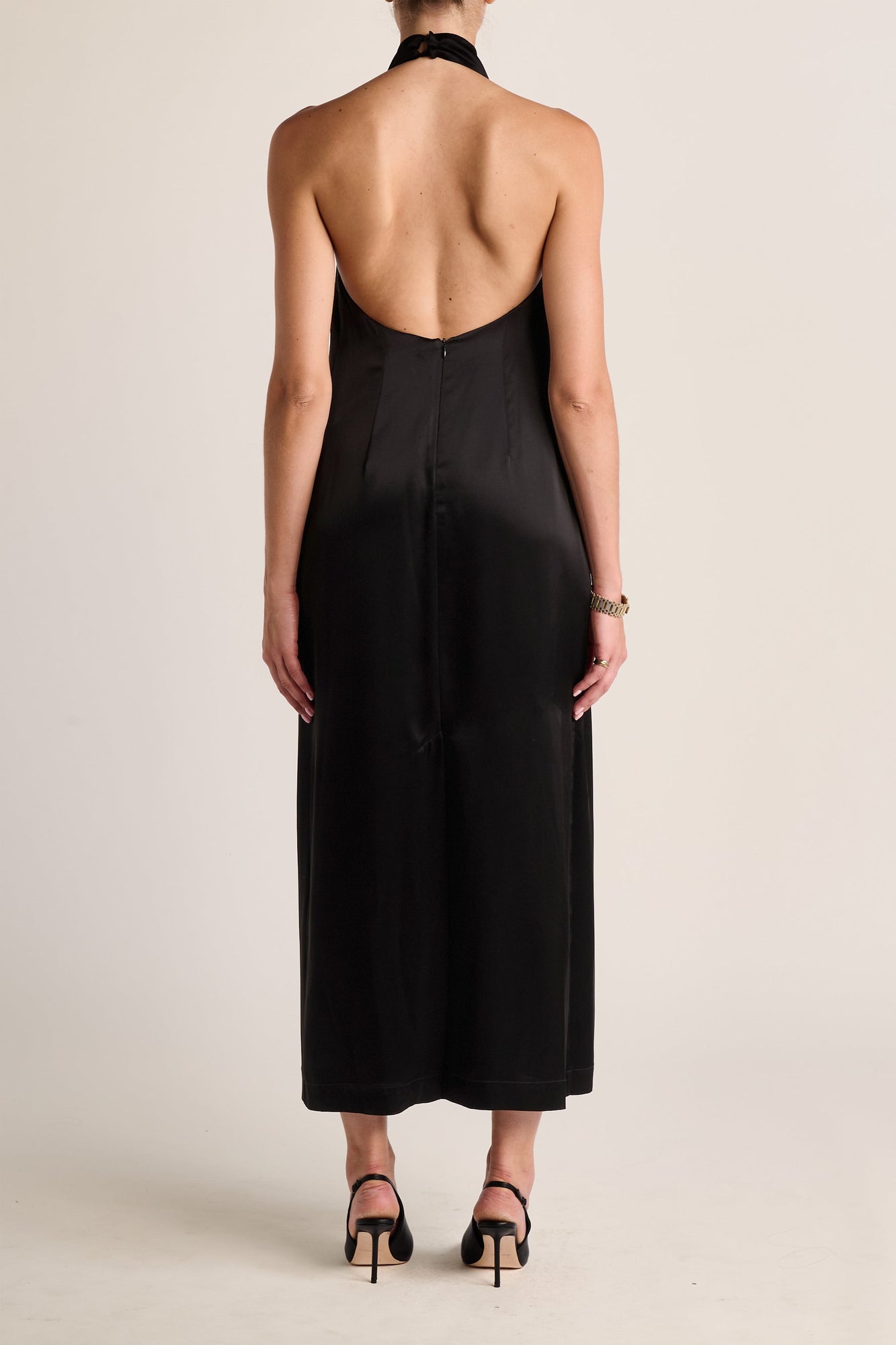 Cartia Halter Dress | Black