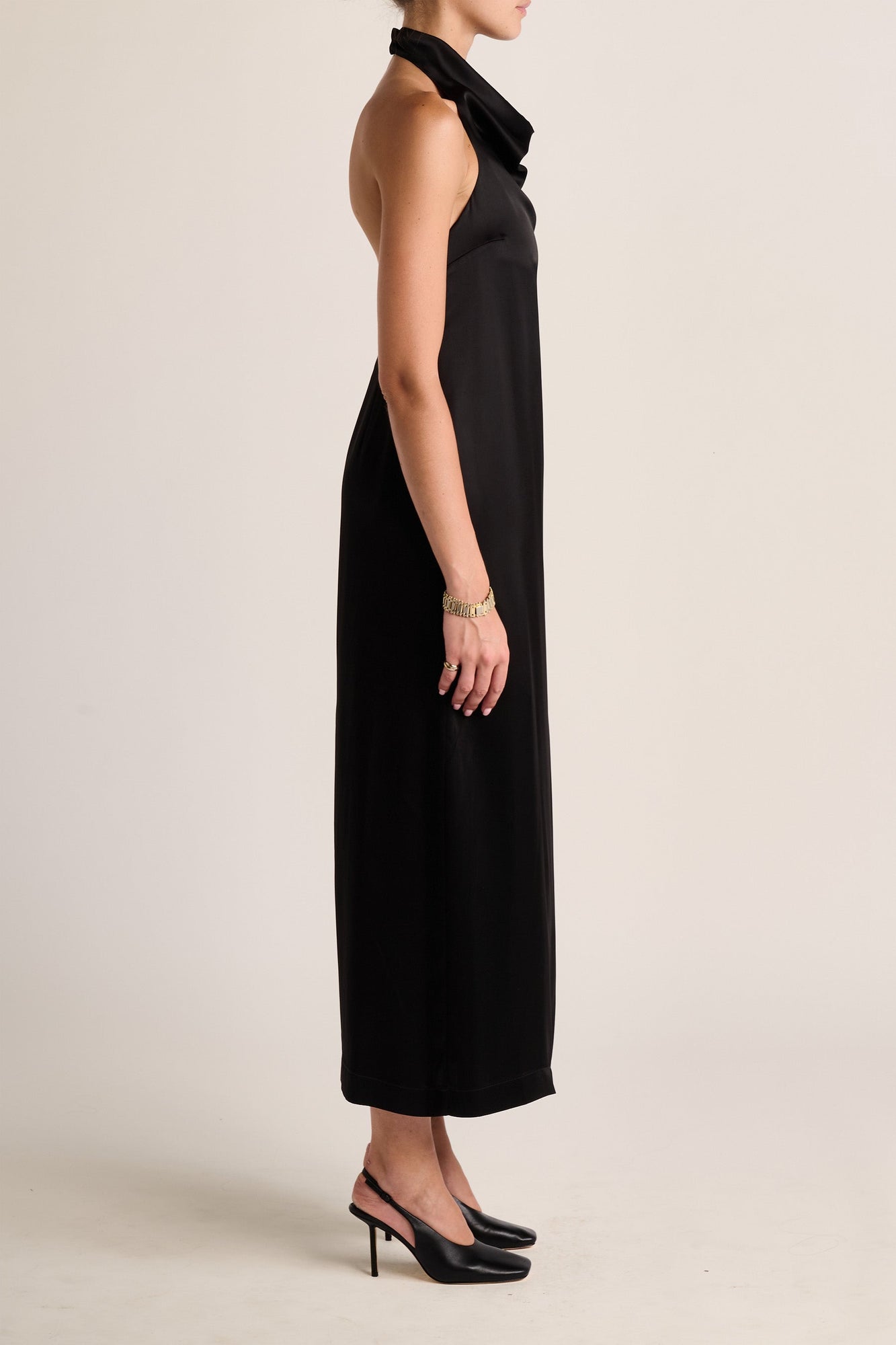 Cartia Halter Dress | Black
