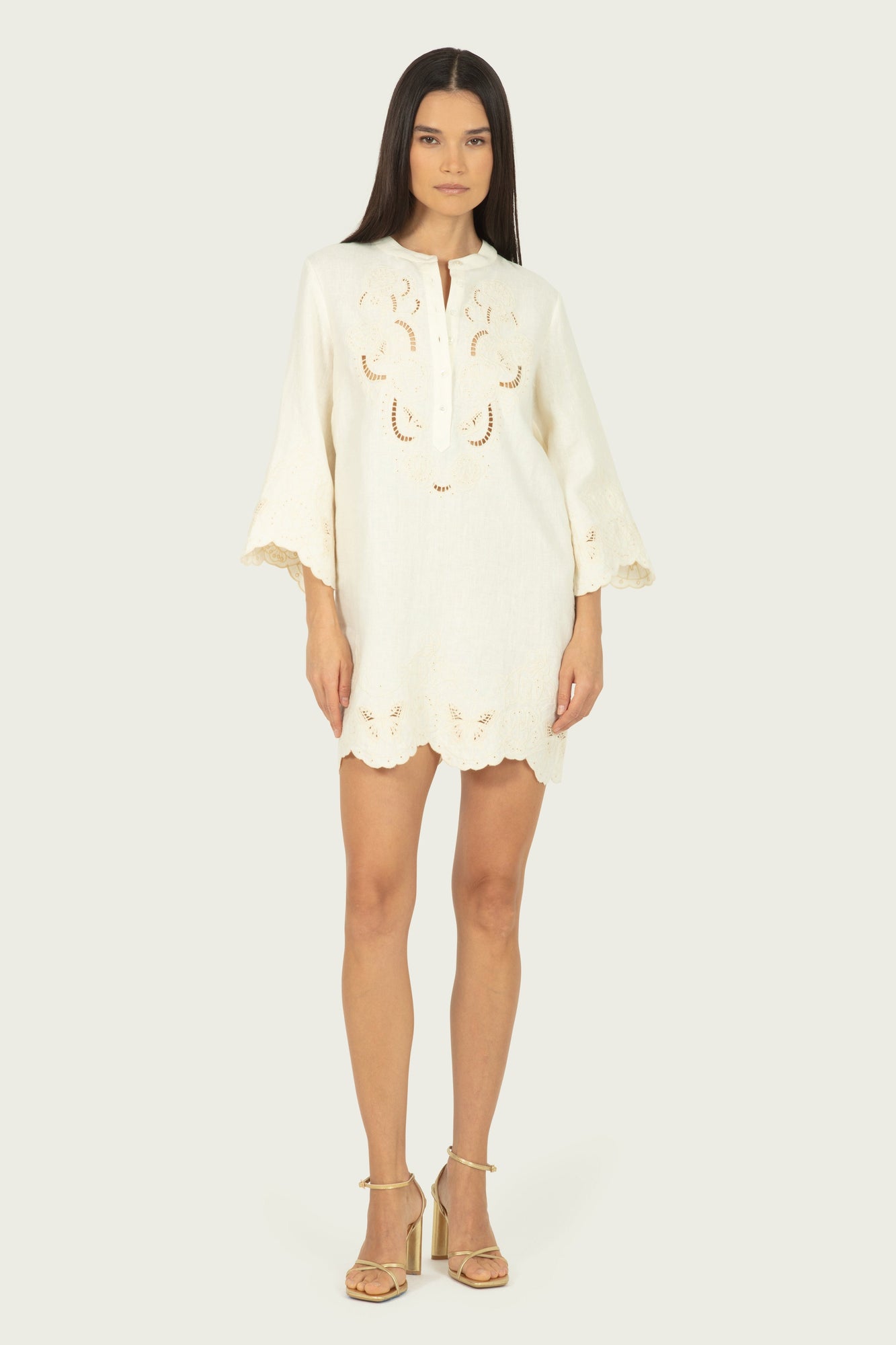 Navia Dress | Antique Creme
