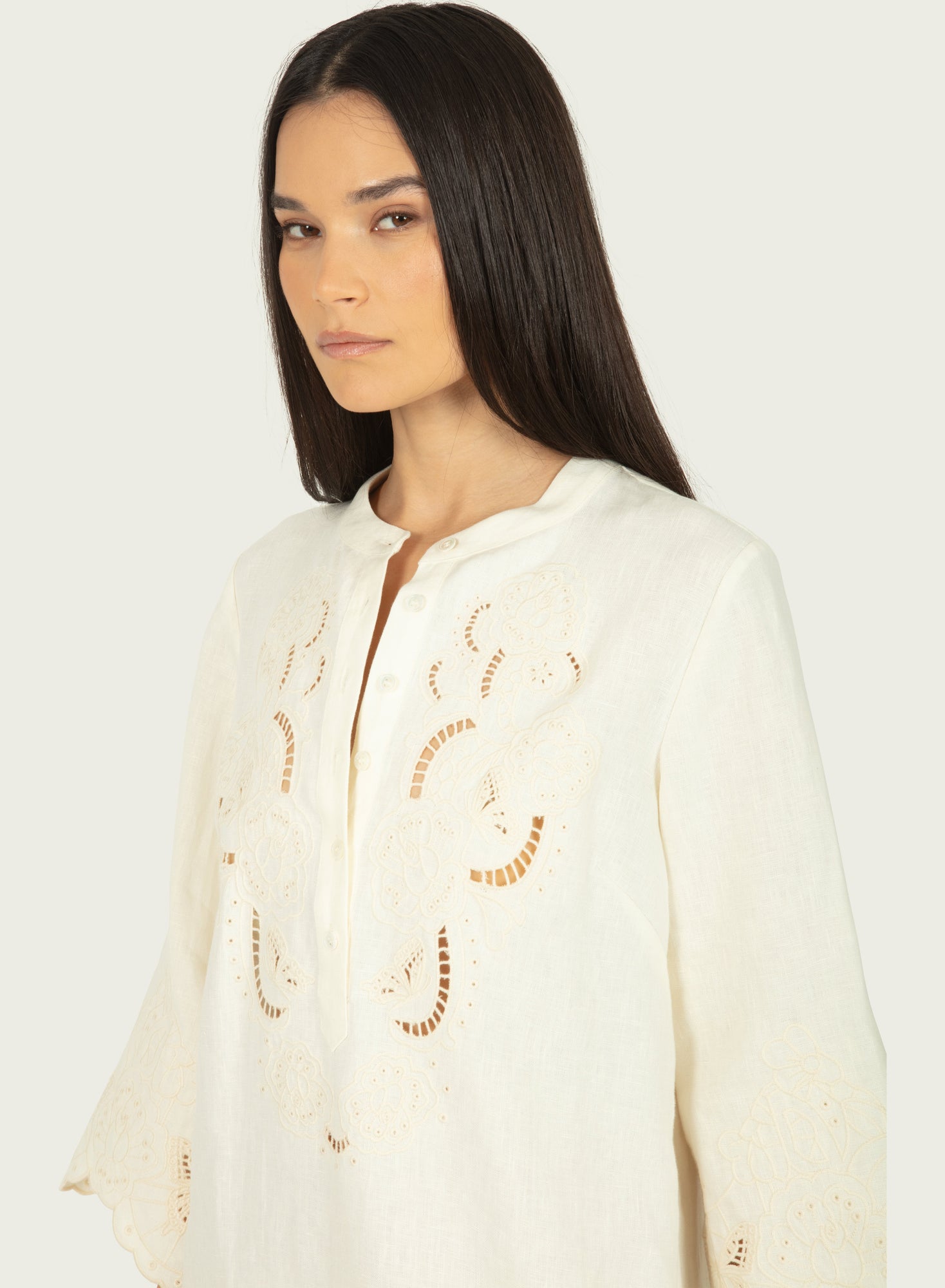 Navia Dress | Antique Creme