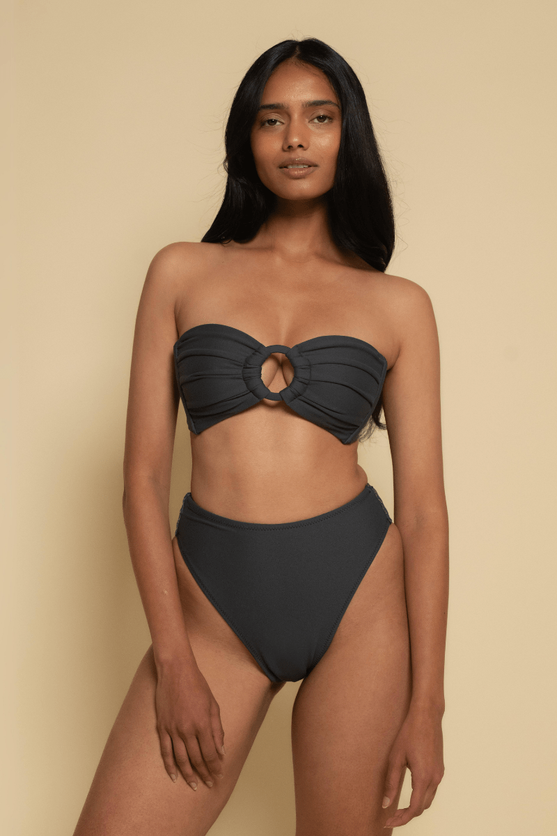 Paula Bikini Bottom | Charcoal