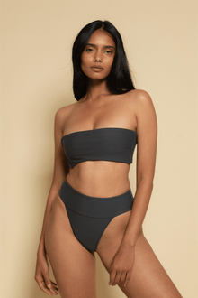 Summer Variation Bikini Top | Charcoal
