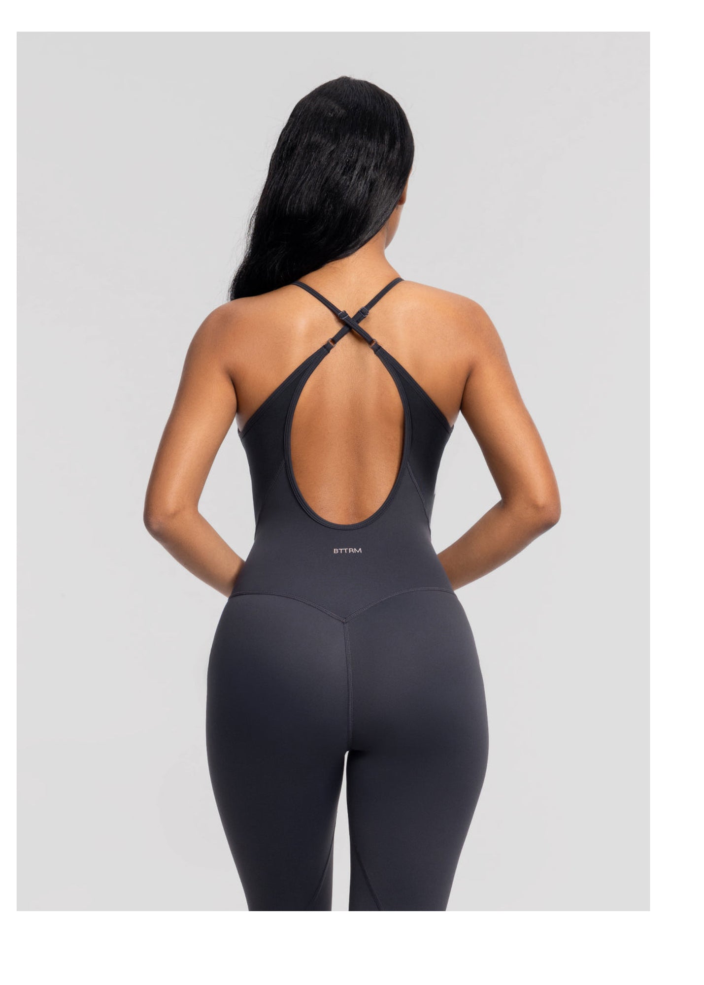 Contrology Crossback Bodysuit | Charcoal