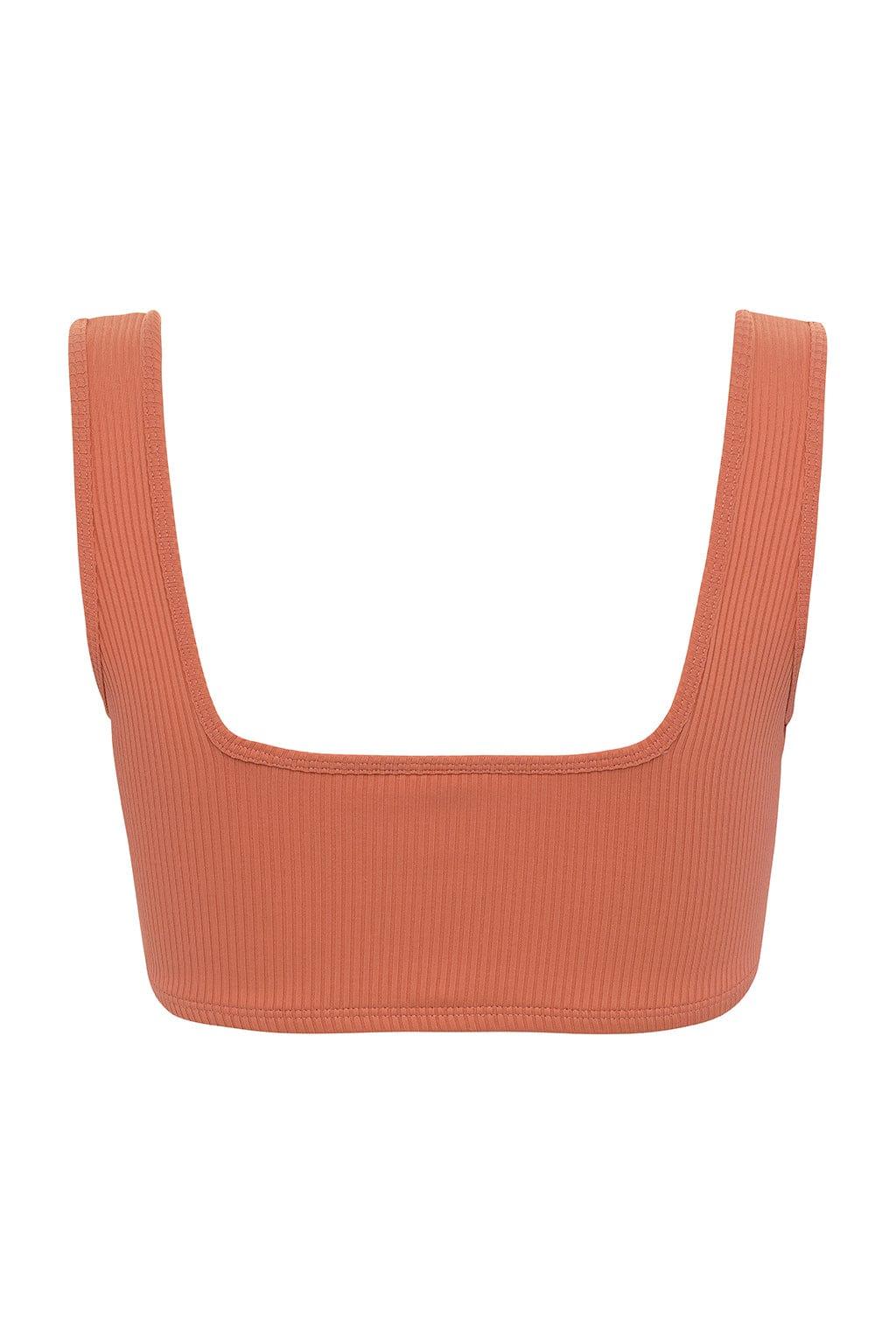 Allie Bikini Top | Coral Rib