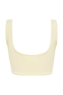 Kim Variation Bikini Top | Cream Rib