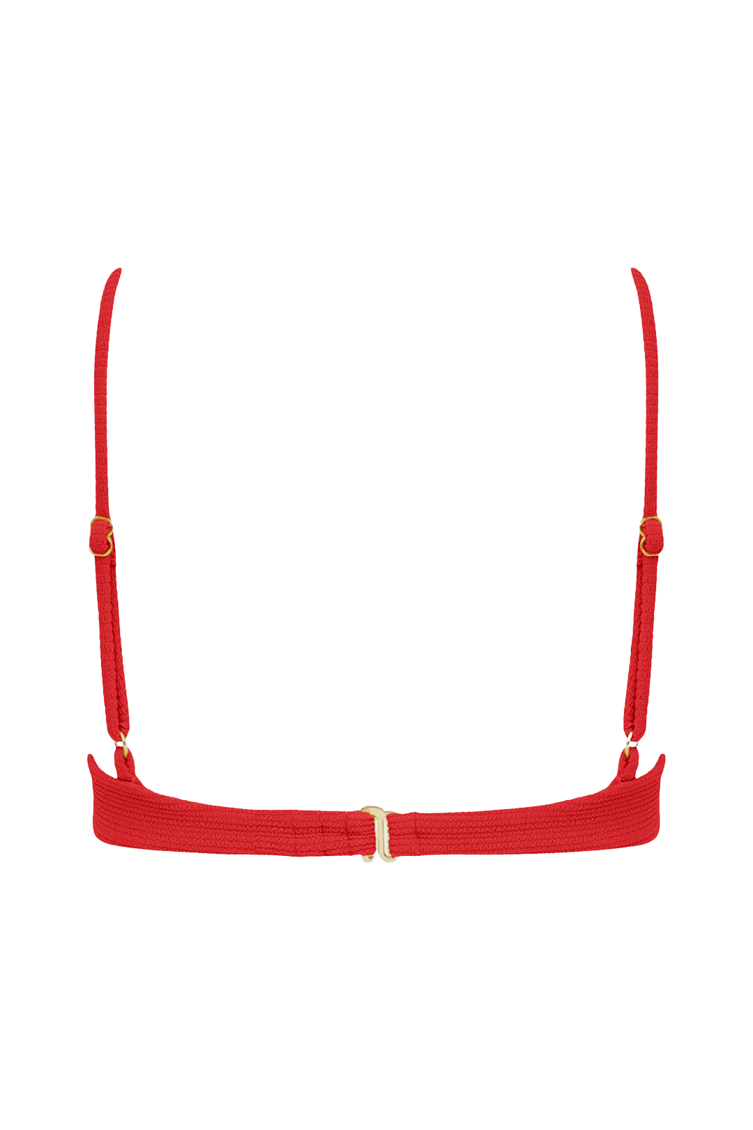 Dainty Bikini Top | Crimson Micro Scrunch