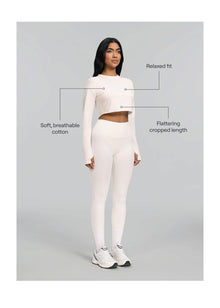 Cropped Long Sleeve | Ivory