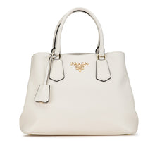 Prada Pre-Owned Medium Vitello Daino Satchel | Women | White