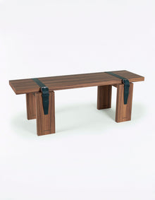 Stacked Bench in Olivewood | Blue