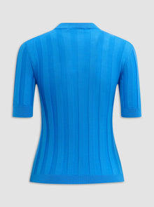 Deeda Crewneck Rib Sweater | Blue Sea