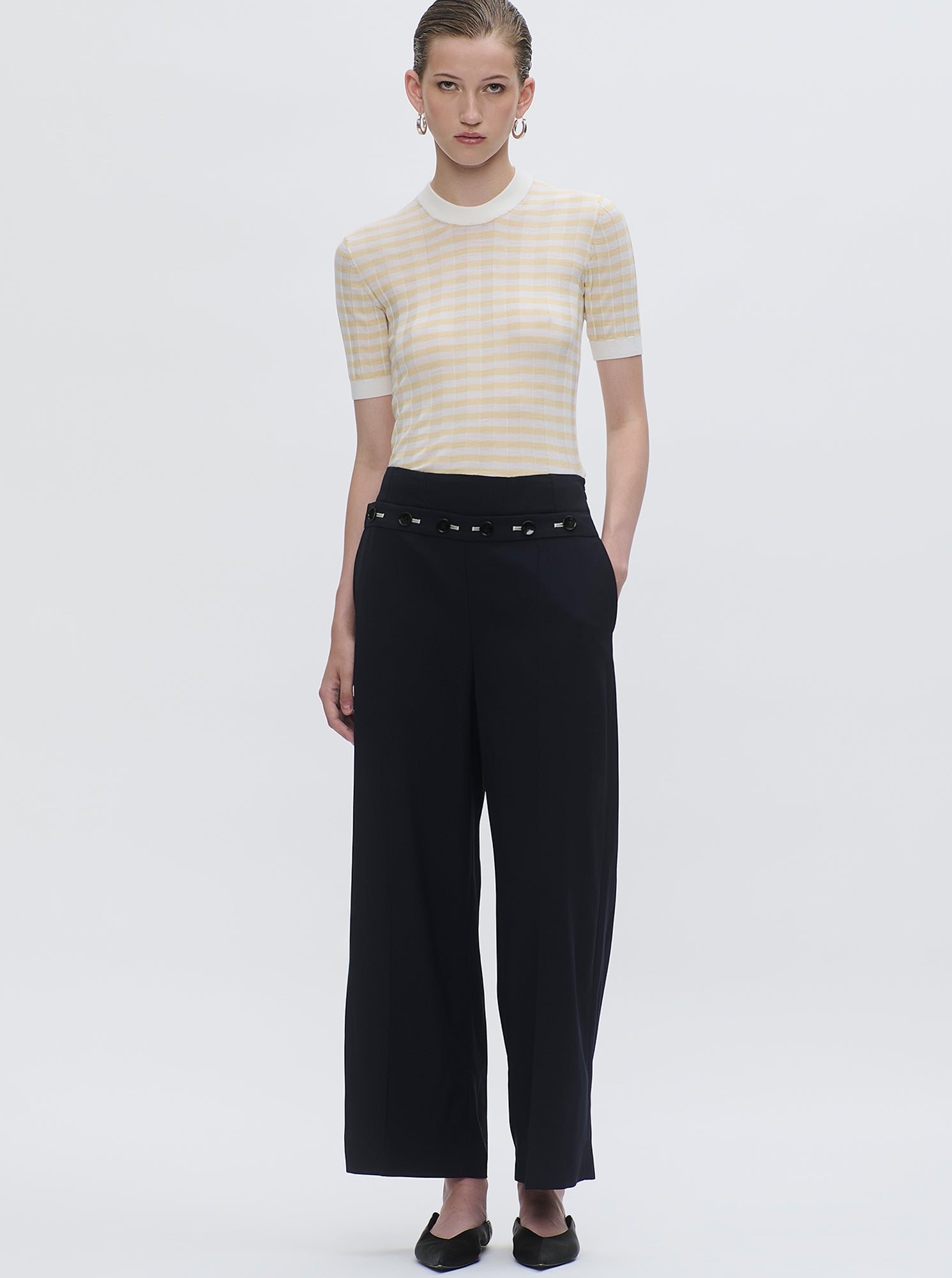 Deeda Stripe Knit | Yellow/Ivory Stripes