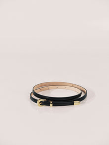 Le Fil Belt | Black & 24K Gold