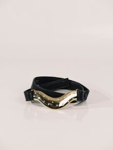 Brancusi Crystal Belt | Black Gold & Crystal