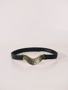 Hammered Brancusi Black Gold | Black & 24K Gold