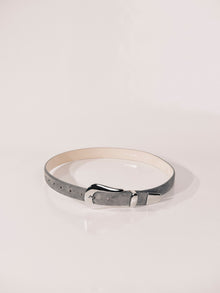 Colette Suede Belt | Fog & Silver