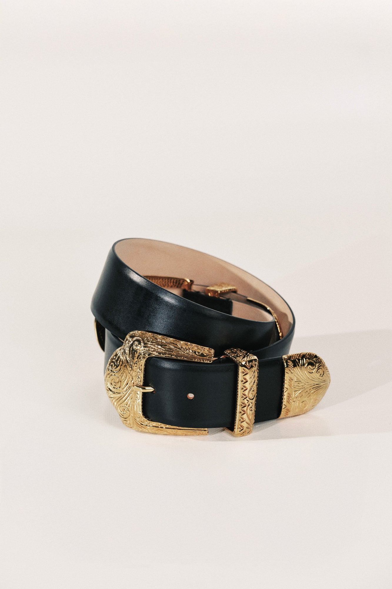 Midas Belt | Black & 24K Gold