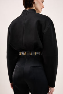Richa Single Wrap Belt | Black & Silver & 24K Gold