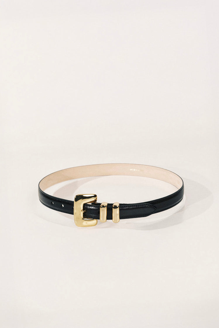 Tetra Belt | Black & 24K Gold