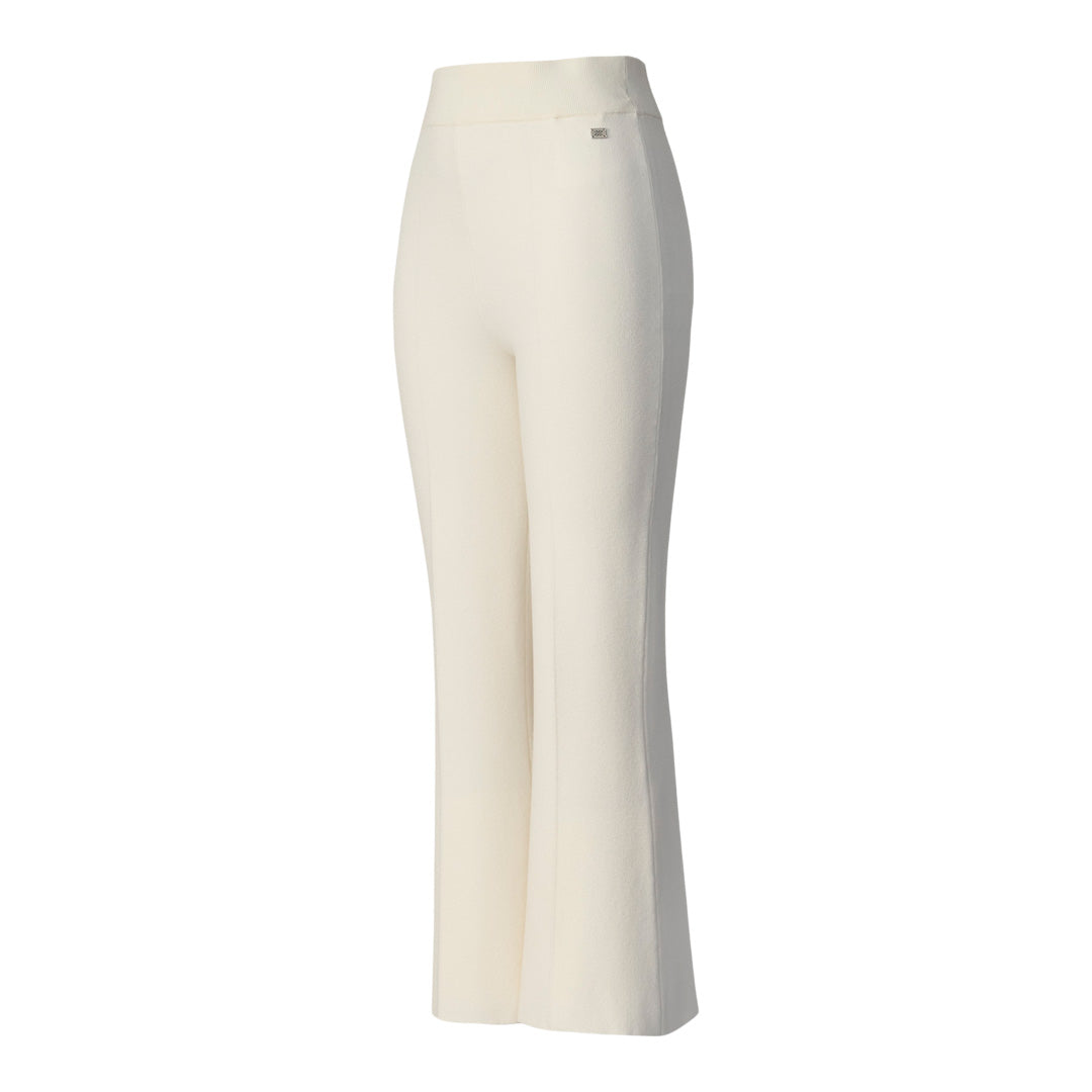 Delphine Cropped Flare Pant | Powder