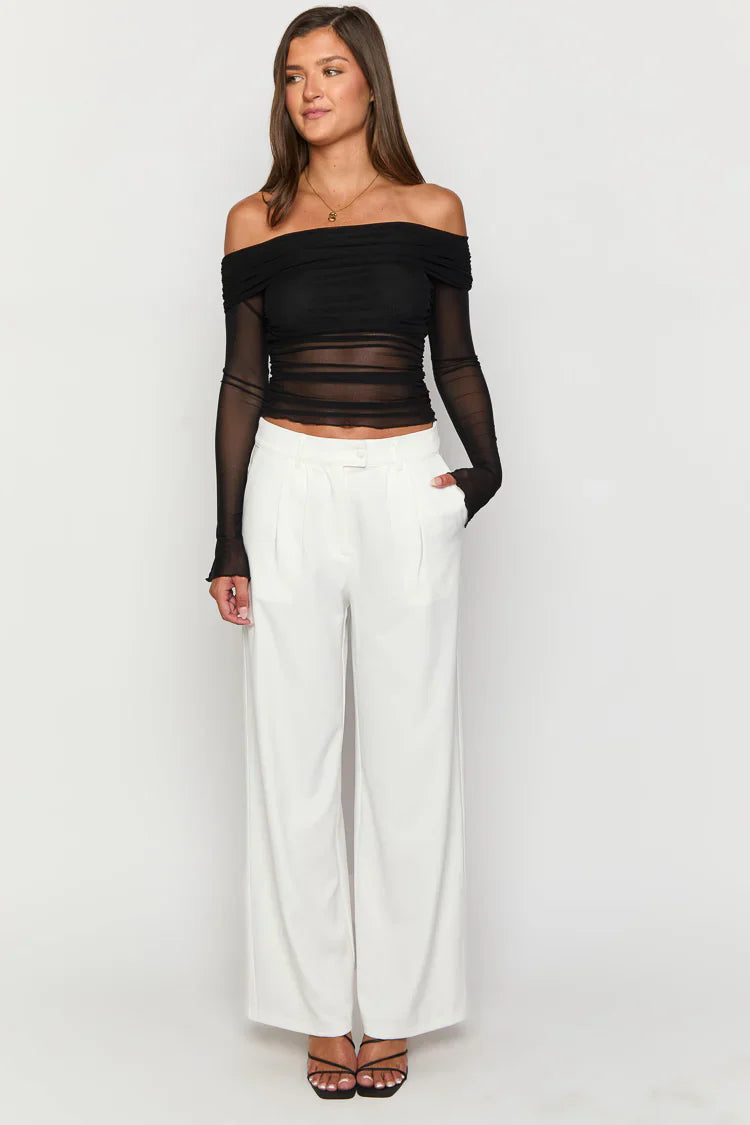 Dien Tailored Pants | White