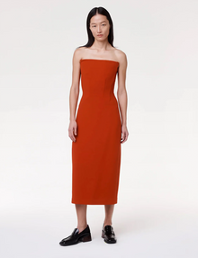 Women | Doppio Structured Dress | Sedona Red