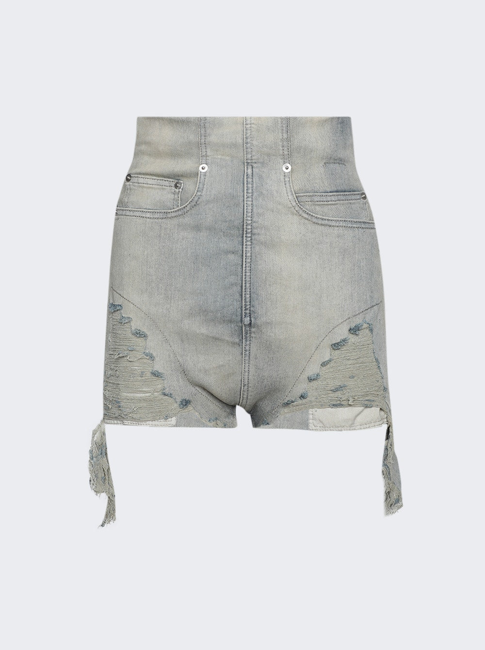 Rick Owens DRKSHDW | Denim Dirt Cutoff Shorts Sky | Blue