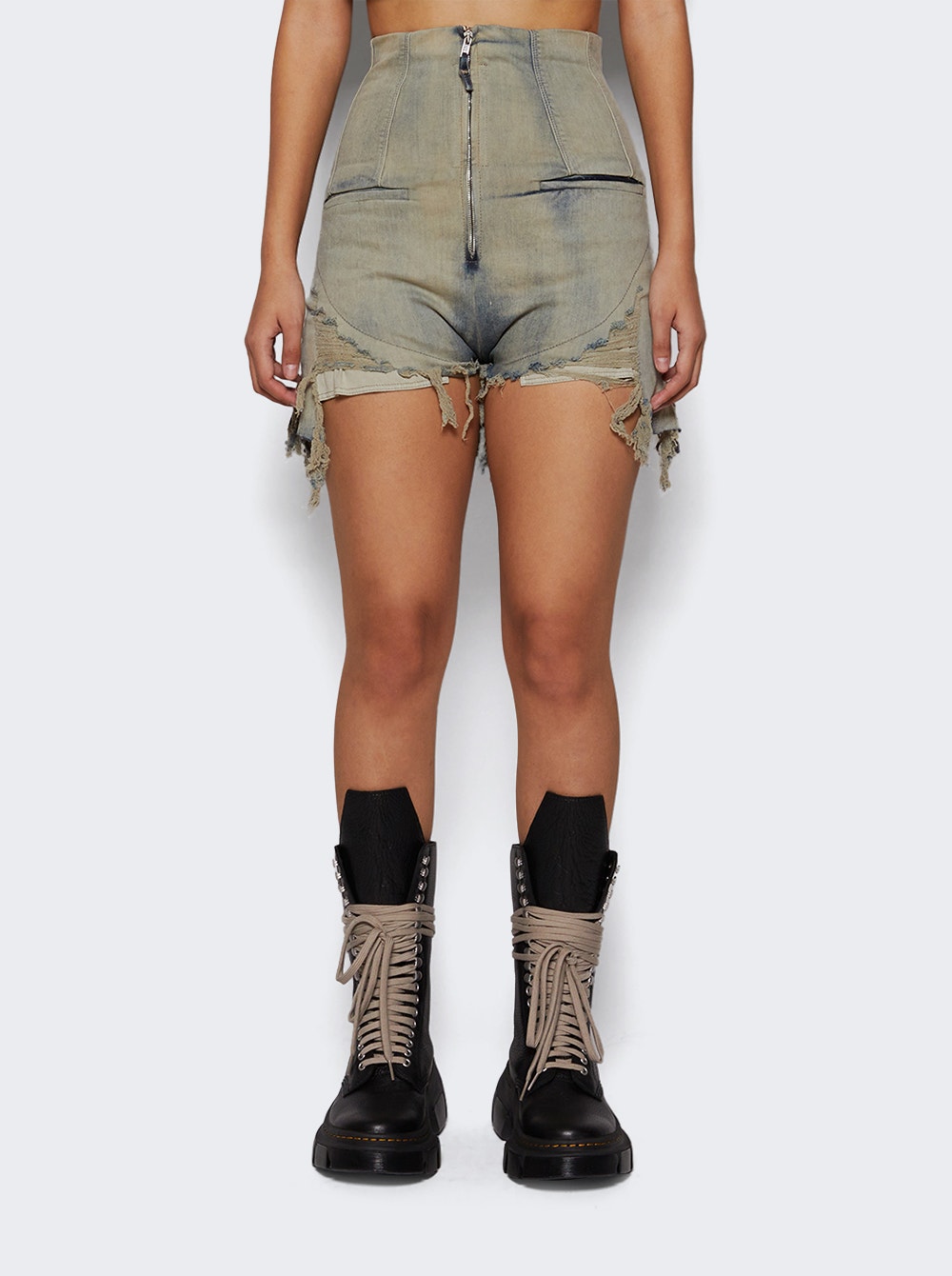 Rick Owens DRKSHDW | Denim Dirt Cutoff Shorts Sky | Blue