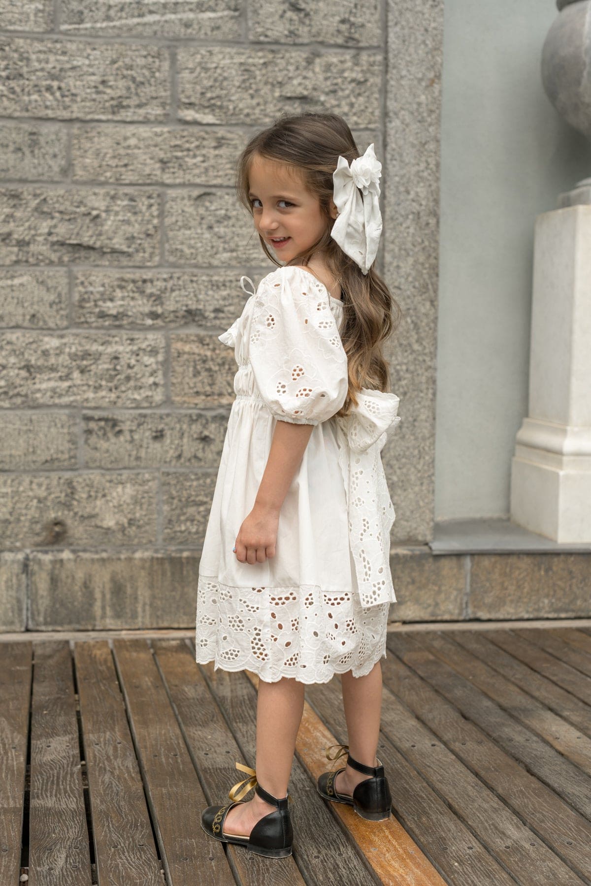 Blanca White Cotton Dress | White