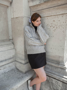 Trusty Cable Knit Sweater | Pebble