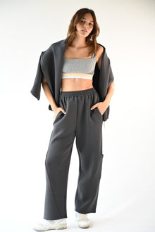 Harry Knit Neoprene Pants | Charcoal