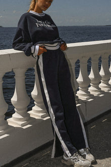 Tearaway Fleece Pants | Navy / White