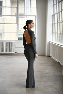 Cassia Maxi Dress | Iridescent Onyx